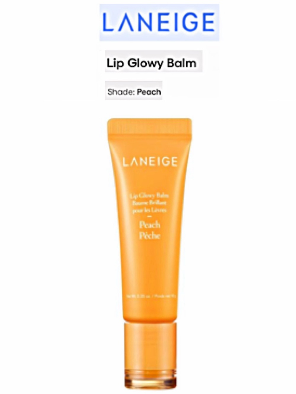 Laneige Peach Lip Glowy Balm Discontinued
OG Yellow Tube Original Formula NIB